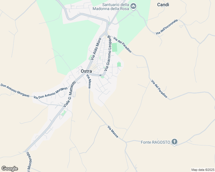 map of restaurants, bars, coffee shops, grocery stores, and more near 8 Via Ugo Foscolo in Ostra