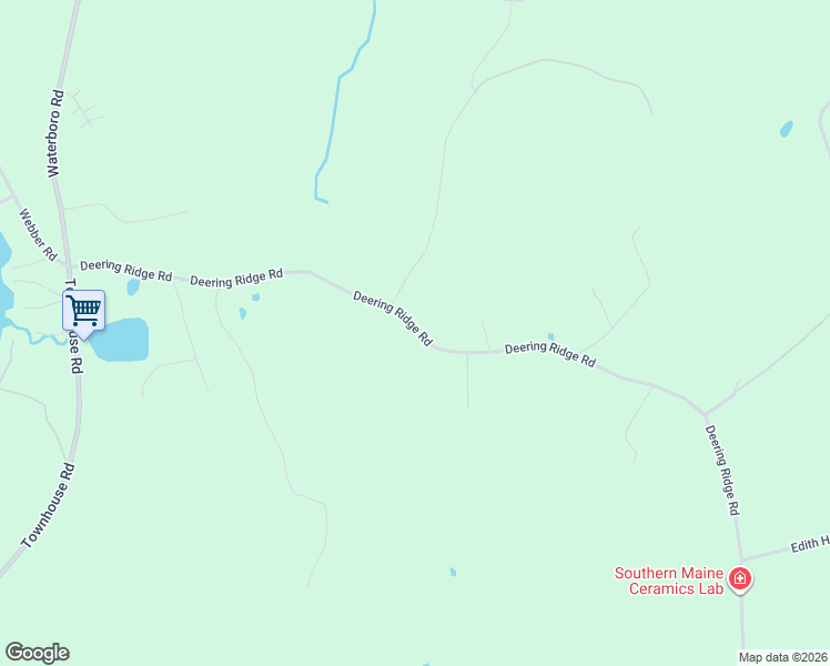 map of restaurants, bars, coffee shops, grocery stores, and more near 721 Deering Ridge Road in Waterboro