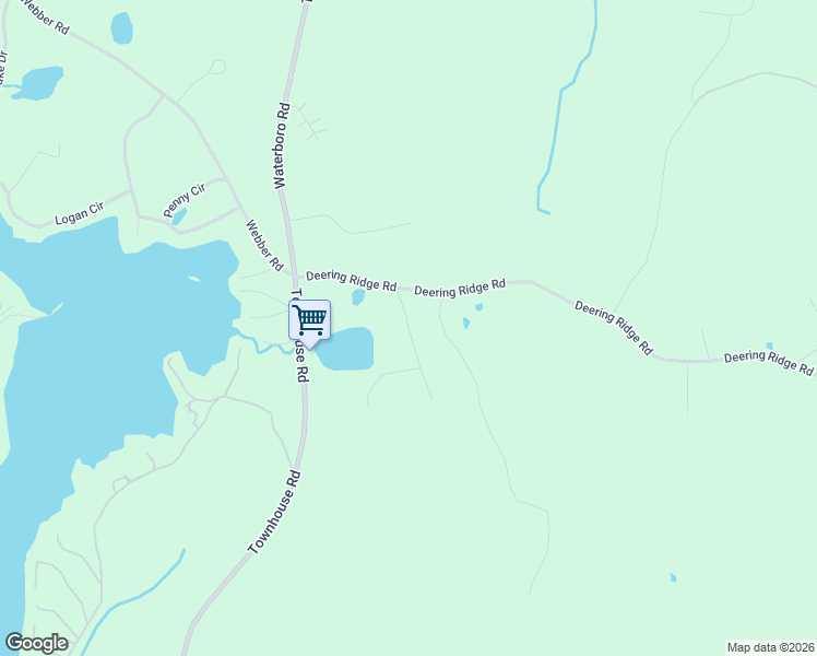 map of restaurants, bars, coffee shops, grocery stores, and more near 18 Joseph Way in Waterboro