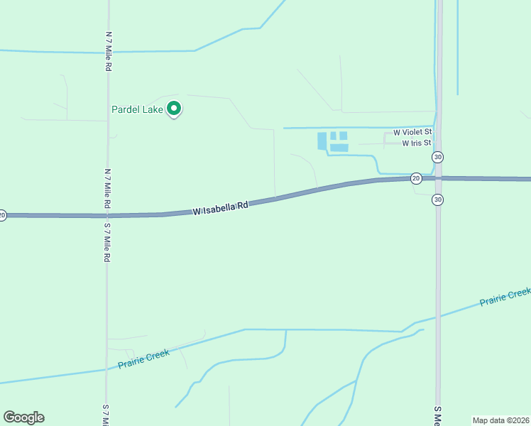 map of restaurants, bars, coffee shops, grocery stores, and more near 243 West Isabella Road in Midland