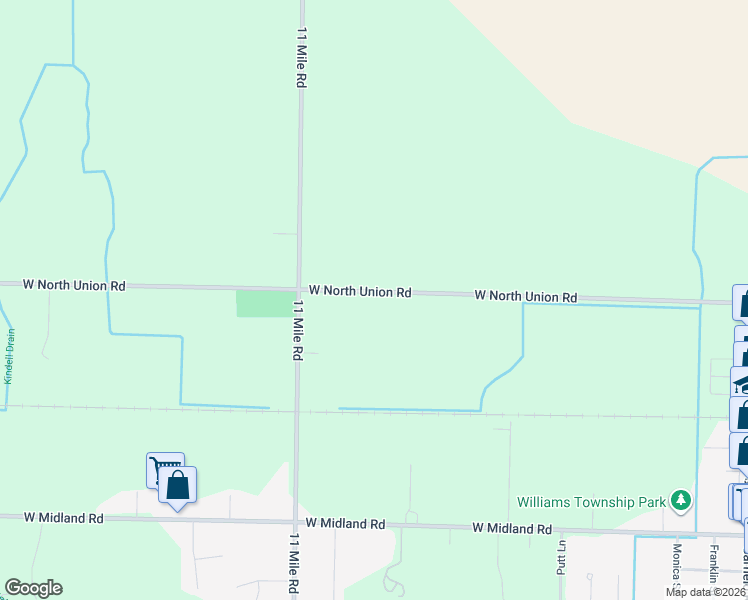 map of restaurants, bars, coffee shops, grocery stores, and more near 1053-1499 W North Union Rd in Auburn