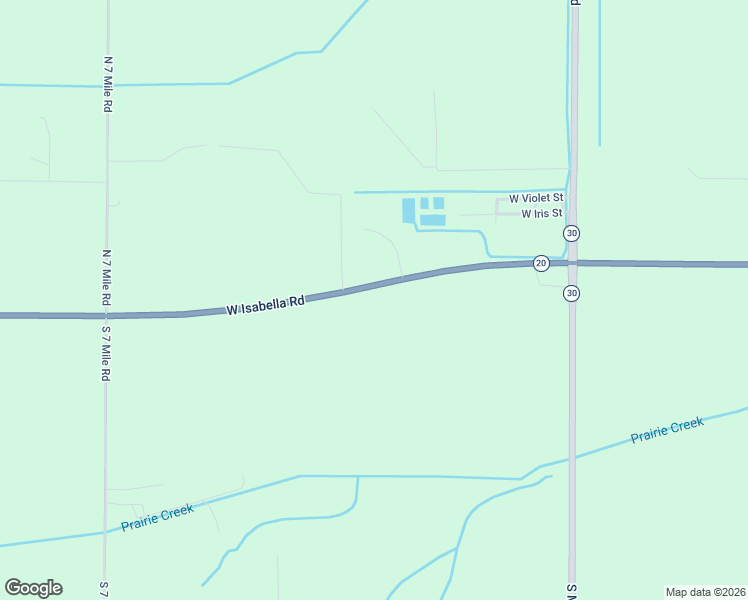 map of restaurants, bars, coffee shops, grocery stores, and more near 1-243 W Isabella Rd in Midland Township