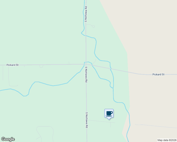 map of restaurants, bars, coffee shops, grocery stores, and more near 2095 South Nottawa Road in Mount Pleasant