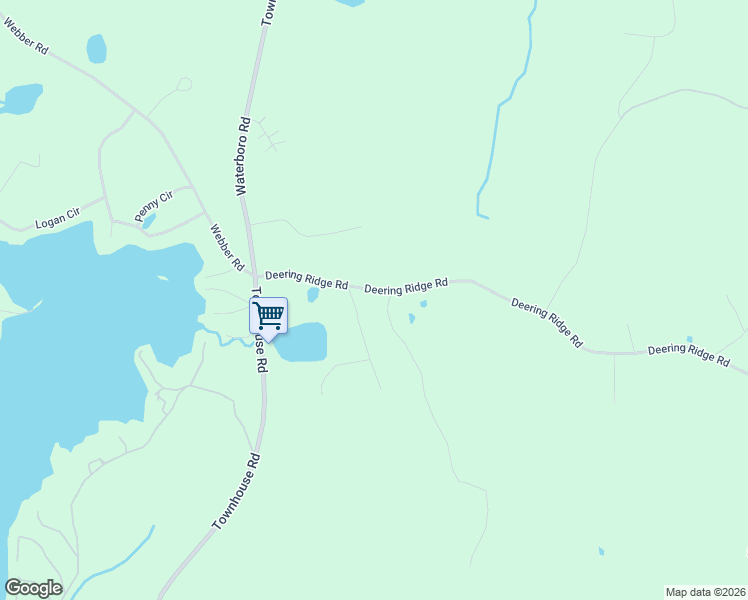 map of restaurants, bars, coffee shops, grocery stores, and more near 18 Joseph Way in Waterboro