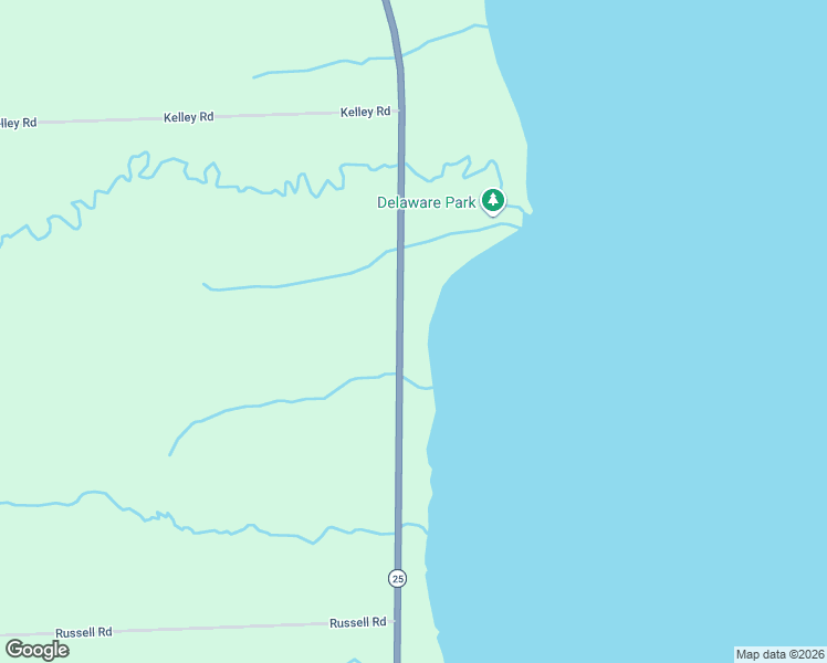 map of restaurants, bars, coffee shops, grocery stores, and more near 6130-6398 Lakeshore Road in Palms