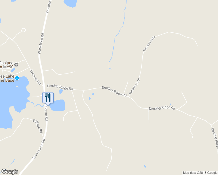 map of restaurants, bars, coffee shops, grocery stores, and more near 756 Deering Ridge Road in Waterboro