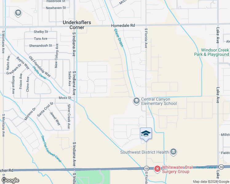 map of restaurants, bars, coffee shops, grocery stores, and more near 13756 Judson Street in Caldwell