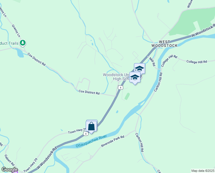 map of restaurants, bars, coffee shops, grocery stores, and more near 11403 Senior Lane in Woodstock