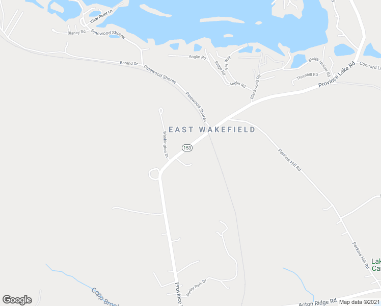 map of restaurants, bars, coffee shops, grocery stores, and more near 1880 Province Lake Road in Wakefield