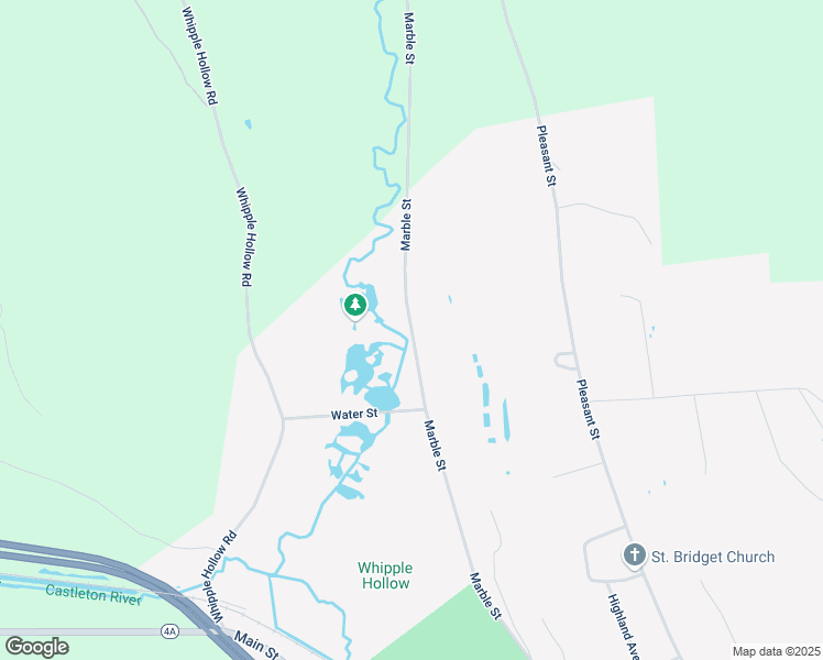 map of restaurants, bars, coffee shops, grocery stores, and more near Marble Street in West Rutland