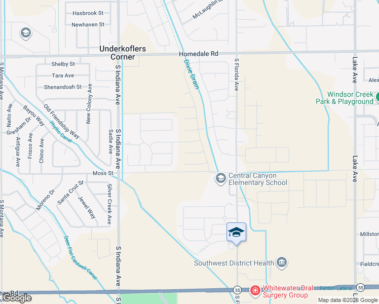 map of restaurants, bars, coffee shops, grocery stores, and more near 13756 Judson Street in Caldwell