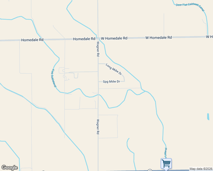 map of restaurants, bars, coffee shops, grocery stores, and more near 16935 Spring Meadow Drive in Caldwell