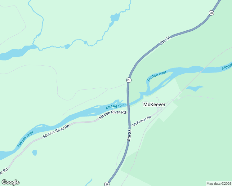 map of restaurants, bars, coffee shops, grocery stores, and more near 1190 Moose River Tract Road in Thendara