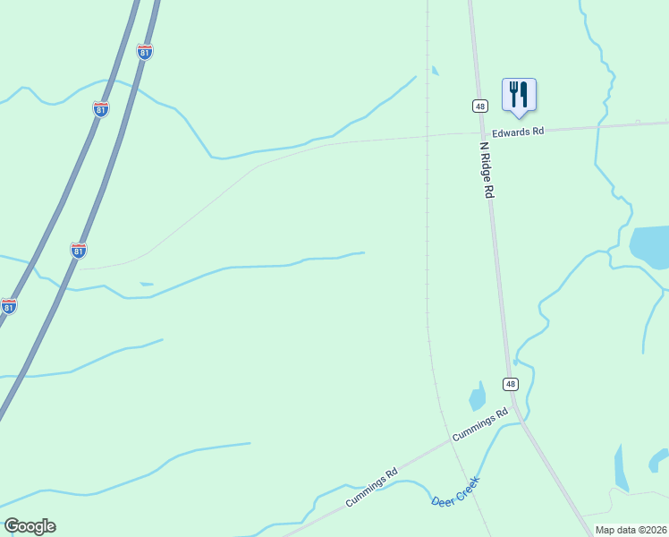 map of restaurants, bars, coffee shops, grocery stores, and more near 34 South Sandy Pond Inlet in Pulaski