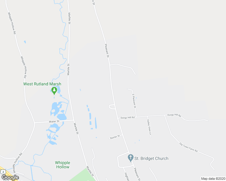 map of restaurants, bars, coffee shops, grocery stores, and more near 1534 Pleasant Street in West Rutland