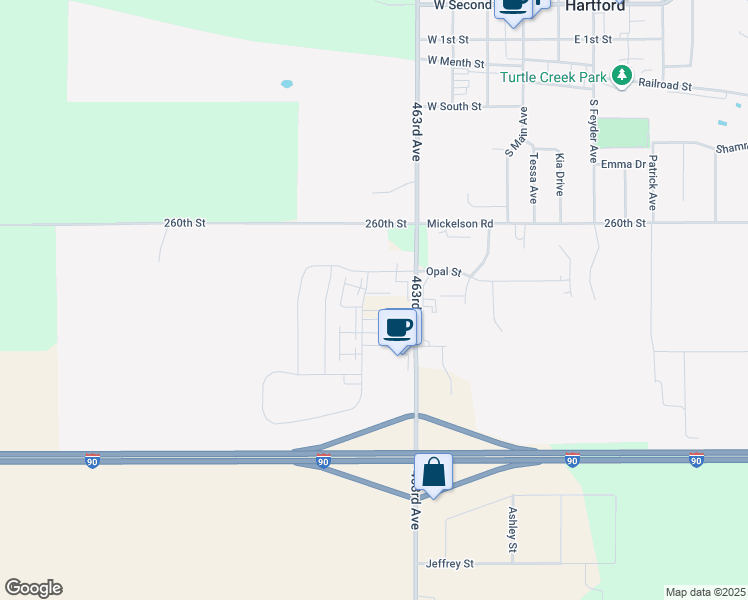 map of restaurants, bars, coffee shops, grocery stores, and more near 409 West Barker Place in Hartford