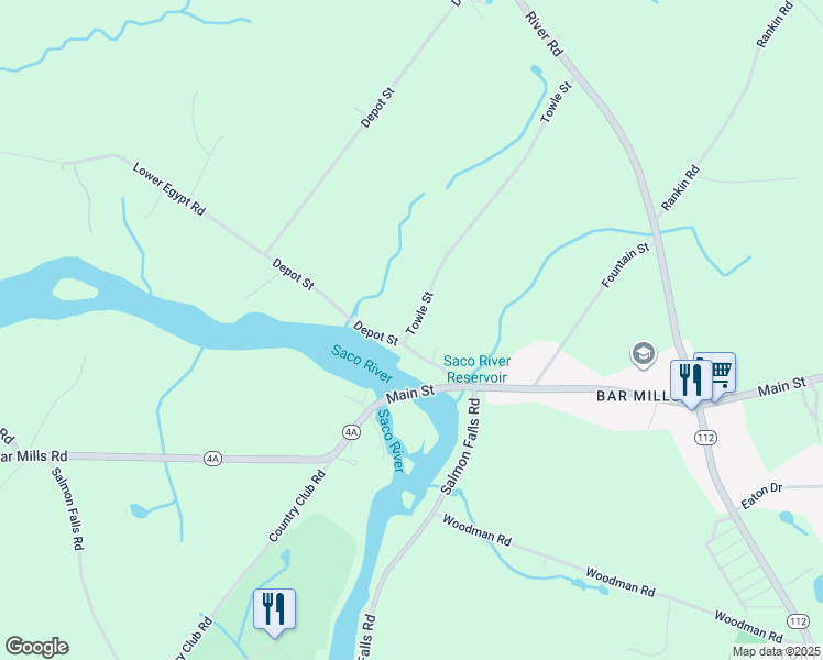 map of restaurants, bars, coffee shops, grocery stores, and more near 4 Towle Street in Buxton