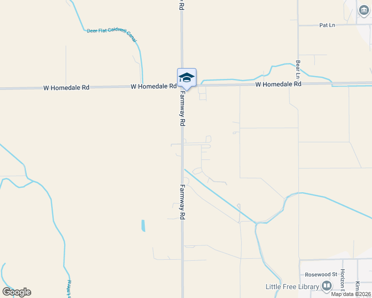 map of restaurants, bars, coffee shops, grocery stores, and more near 16689 Buckaroo Circle in Caldwell