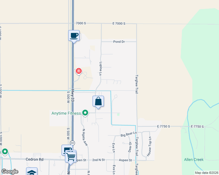 map of restaurants, bars, coffee shops, grocery stores, and more near 7552 Mountain Laurel Drive in Victor