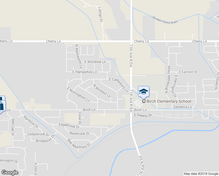 map of restaurants, bars, coffee shops, grocery stores, and more near 16700 North Yorkshire Lane in Nampa