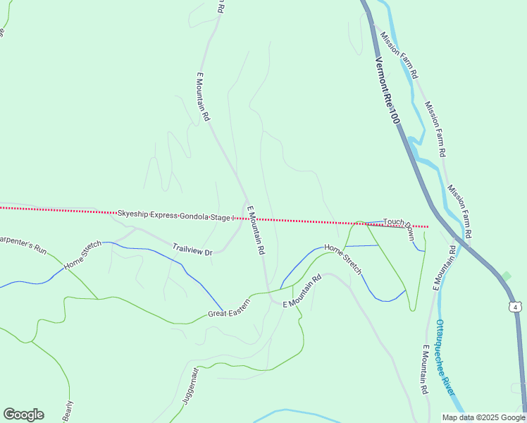 map of restaurants, bars, coffee shops, grocery stores, and more near 267 Rim Road in Killington