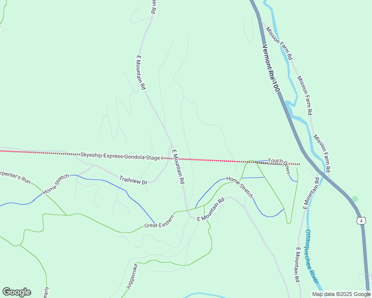 map of restaurants, bars, coffee shops, grocery stores, and more near 267 Rim Road in Killington