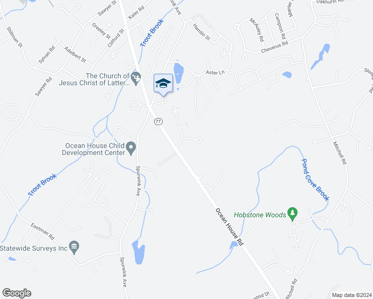 map of restaurants, bars, coffee shops, grocery stores, and more near 76 Ocean House Road in Cape Elizabeth