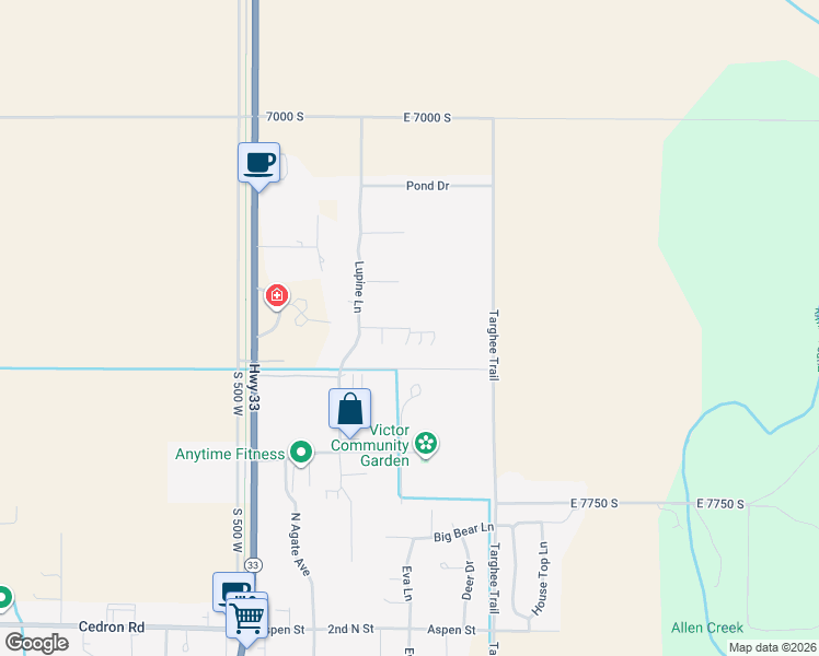 map of restaurants, bars, coffee shops, grocery stores, and more near 190 Lakewood Road in Victor