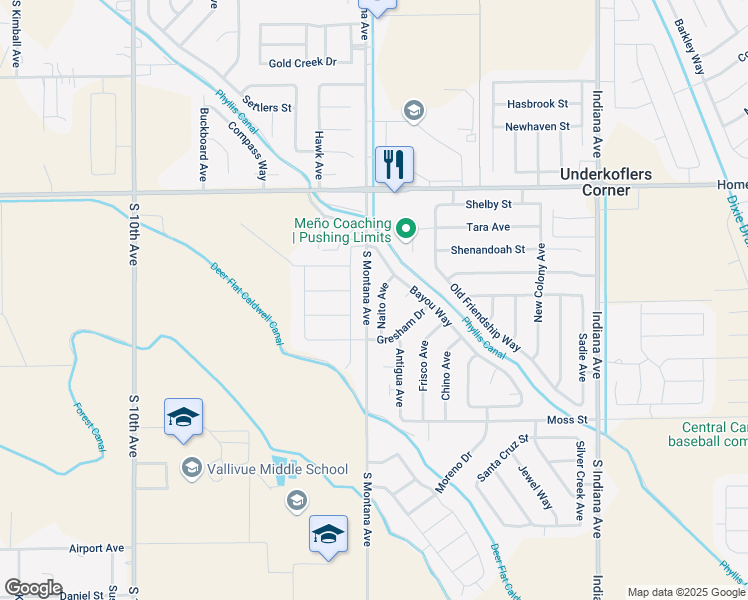 map of restaurants, bars, coffee shops, grocery stores, and more near 16765 Naito Avenue in Caldwell