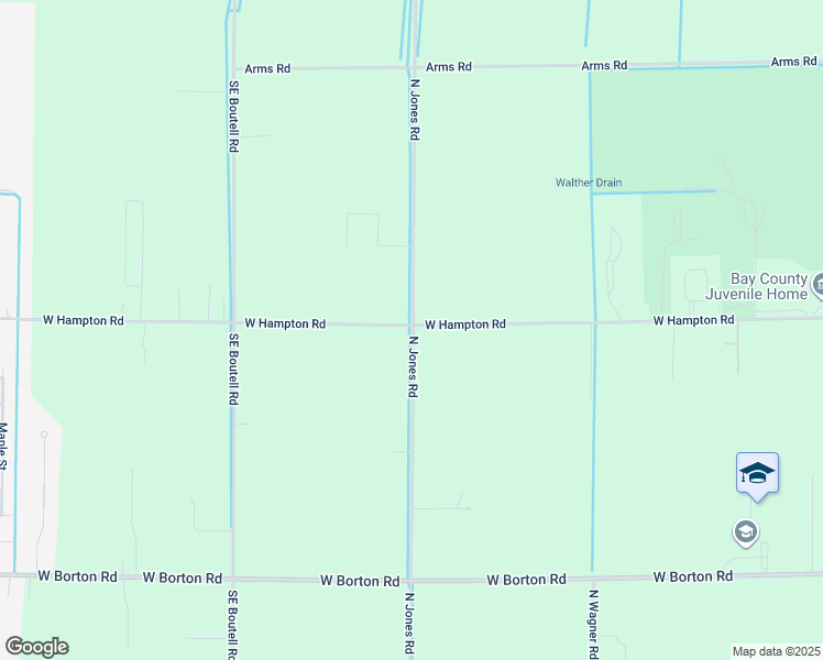 map of restaurants, bars, coffee shops, grocery stores, and more near in Bay County