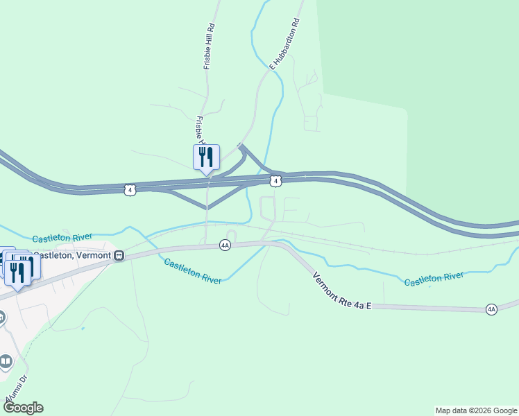 map of restaurants, bars, coffee shops, grocery stores, and more near 81 Cramton Road in Castleton
