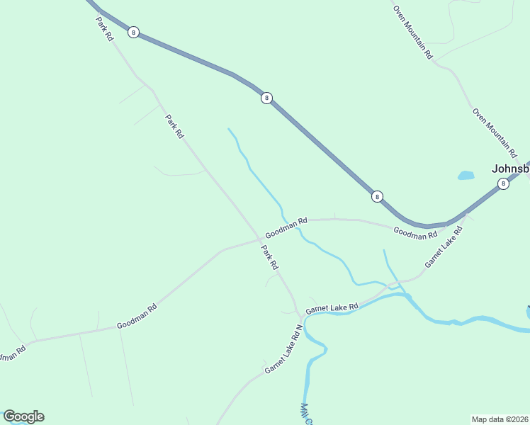 map of restaurants, bars, coffee shops, grocery stores, and more near 155 Park Road in Johnsburg