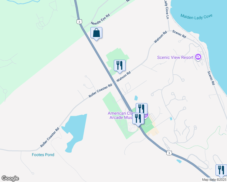 map of restaurants, bars, coffee shops, grocery stores, and more near 686 Endicott Street North in Laconia