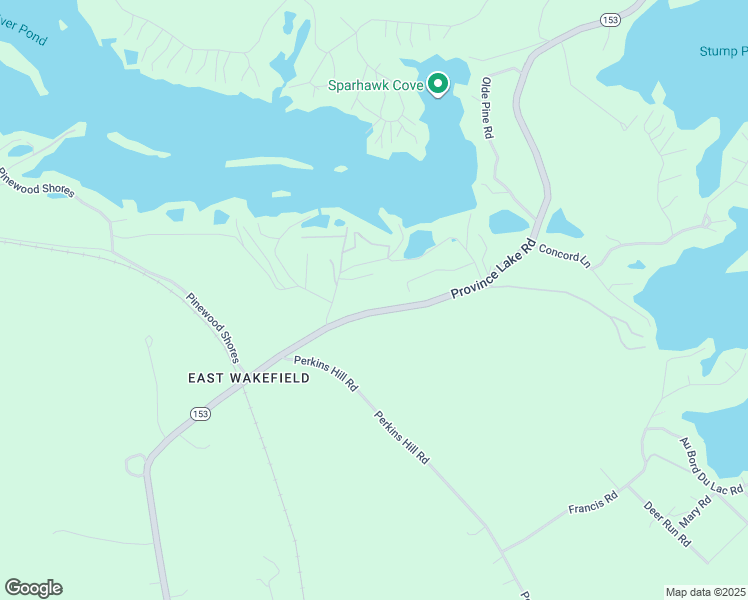 map of restaurants, bars, coffee shops, grocery stores, and more near 36 Highland Road in Wakefield