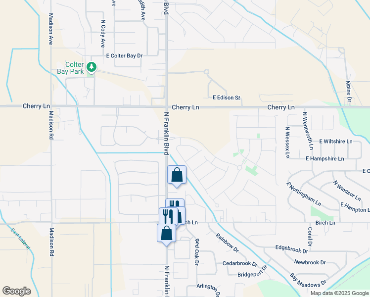 map of restaurants, bars, coffee shops, grocery stores, and more near 7911 East Quaker Drive in Nampa