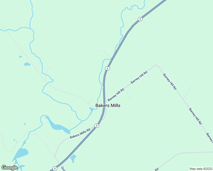 map of restaurants, bars, coffee shops, grocery stores, and more near 2554 Saint Rt 8 in Bakers Mills