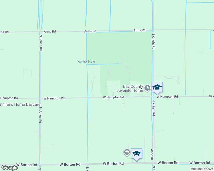 map of restaurants, bars, coffee shops, grocery stores, and more near 1791 Ironwood Drive in Essexville
