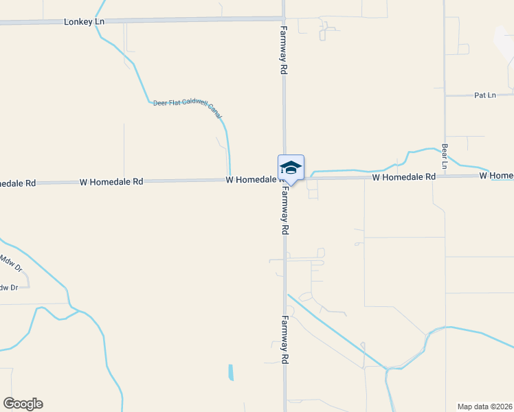 map of restaurants, bars, coffee shops, grocery stores, and more near 16071 West Homedale Road in Caldwell