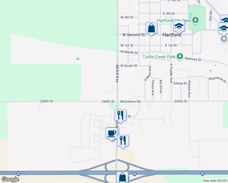 map of restaurants, bars, coffee shops, grocery stores, and more near 401 Jennifer Drive in Hartford