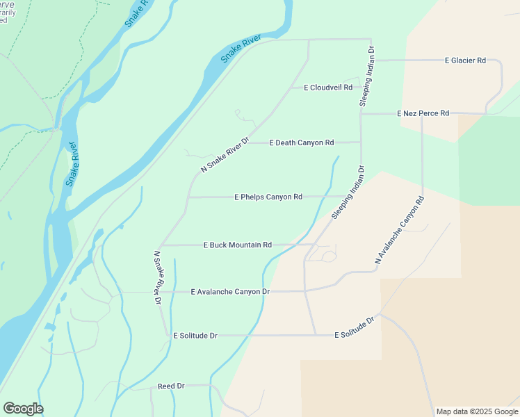 map of restaurants, bars, coffee shops, grocery stores, and more near 350 East Phelps Canyon Road in Jackson
