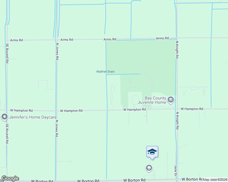 map of restaurants, bars, coffee shops, grocery stores, and more near 1777 Golfview Drive in Essexville