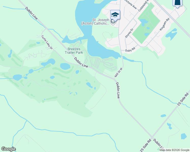 map of restaurants, bars, coffee shops, grocery stores, and more near 2 Trillium Terrace in Acton