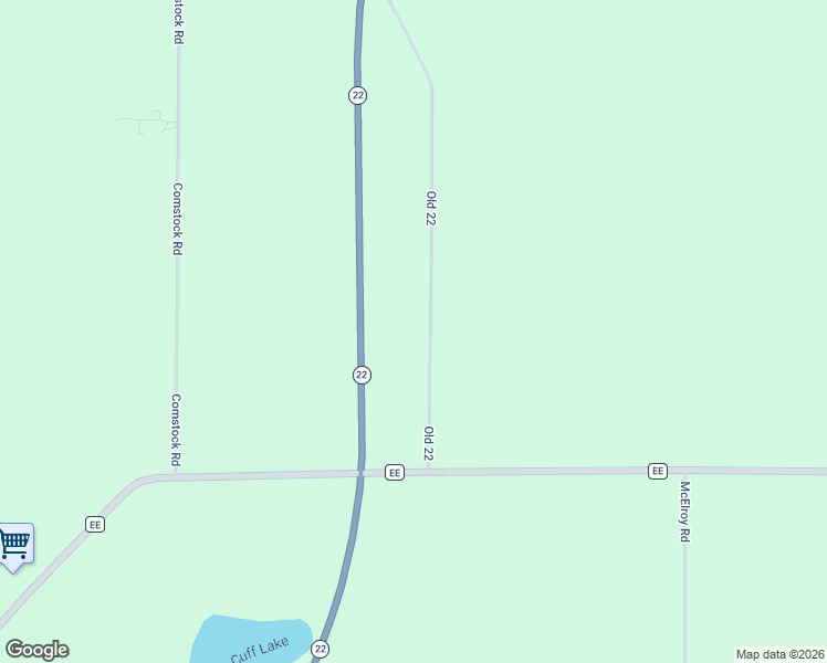 map of restaurants, bars, coffee shops, grocery stores, and more near N9307 Old 22 in Pardeeville
