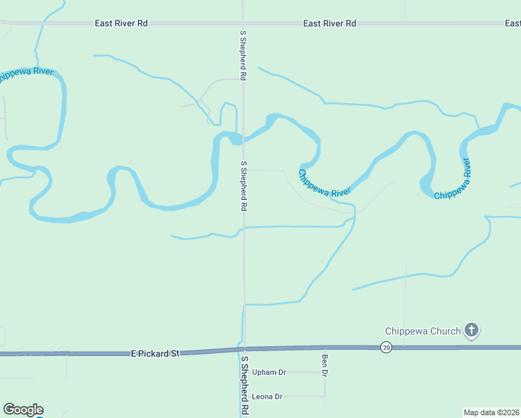 map of restaurants, bars, coffee shops, grocery stores, and more near 1625 South Shepherd Road in Mount Pleasant
