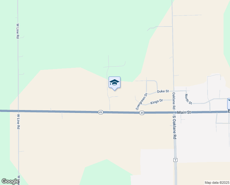 map of restaurants, bars, coffee shops, grocery stores, and more near in South Byron