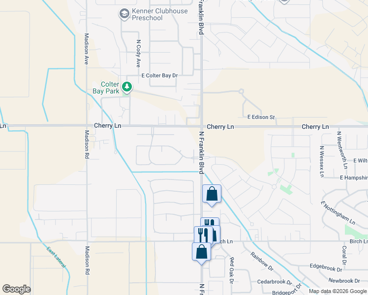 map of restaurants, bars, coffee shops, grocery stores, and more near 8084 East Orah Way in Nampa
