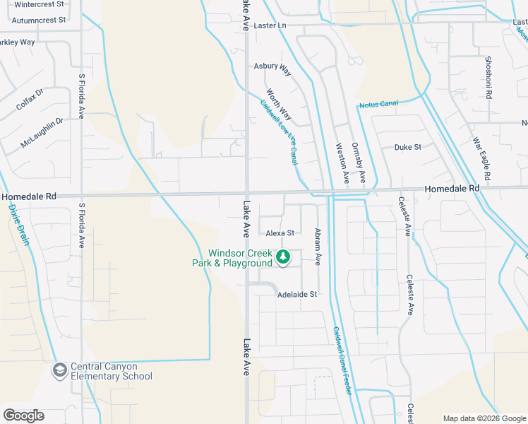 map of restaurants, bars, coffee shops, grocery stores, and more near 12956 Tricia Street in Caldwell