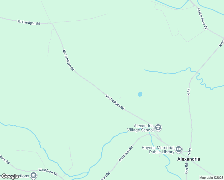 map of restaurants, bars, coffee shops, grocery stores, and more near 278 Mount Cardigan Road in Alexandria