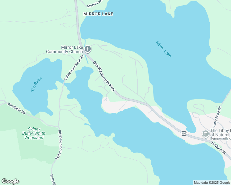 map of restaurants, bars, coffee shops, grocery stores, and more near 58 Governor Wentworth Highway in Tuftonboro