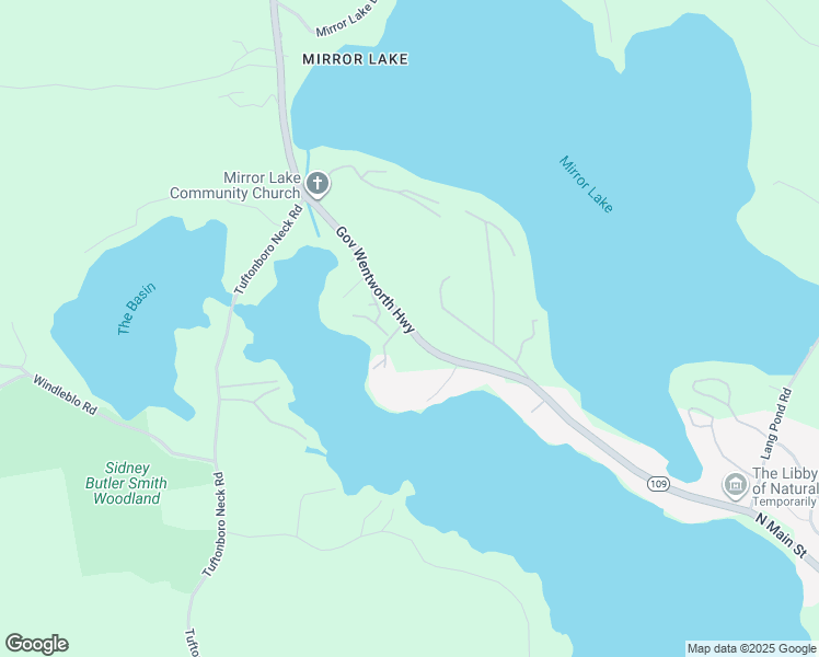 map of restaurants, bars, coffee shops, grocery stores, and more near 58 Governor Wentworth Highway in Tuftonboro